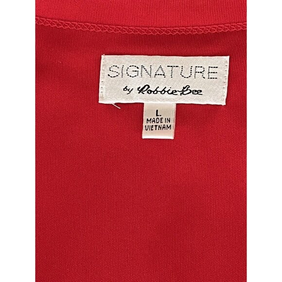 Signature by Signature by RobRobbie Bee Womens Red Cropped Evening Jacket Size L - Picture 4 of 9